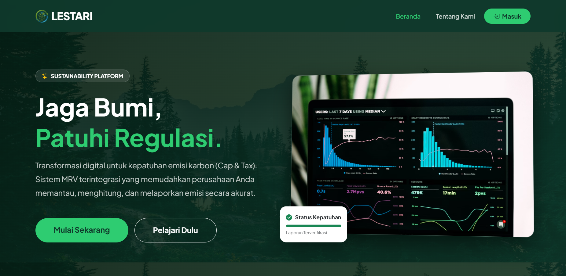 Sistem Informasi LESTARI Carbon Tax oleh Fikri Sidiq
